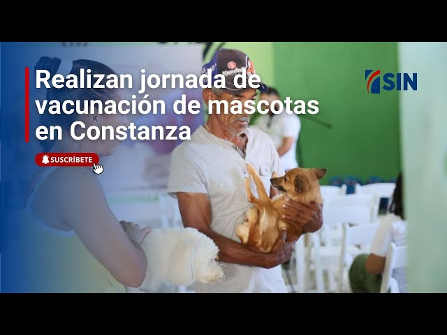 ⁣Realizan jornada de vacunación de mascotas en Constanza