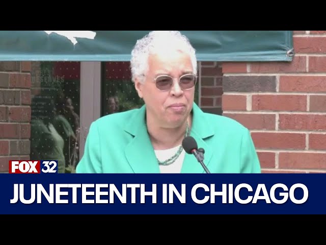 ⁣Cook County officials gather to recognize Juneteenth