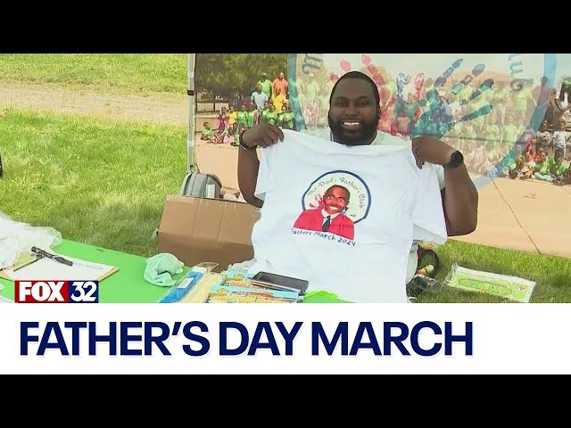 ⁣Father's Day March held in Ogden Park