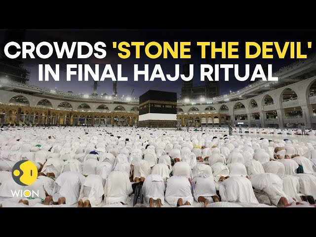 ⁣Hajj 2024 Live: Pilgrims 'stone the devil' in purifying ritual of the Hajj | Eid al-Adha L
