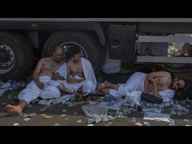 ⁣Hajj pilgrims endure 47 degrees in Saudi Arabia