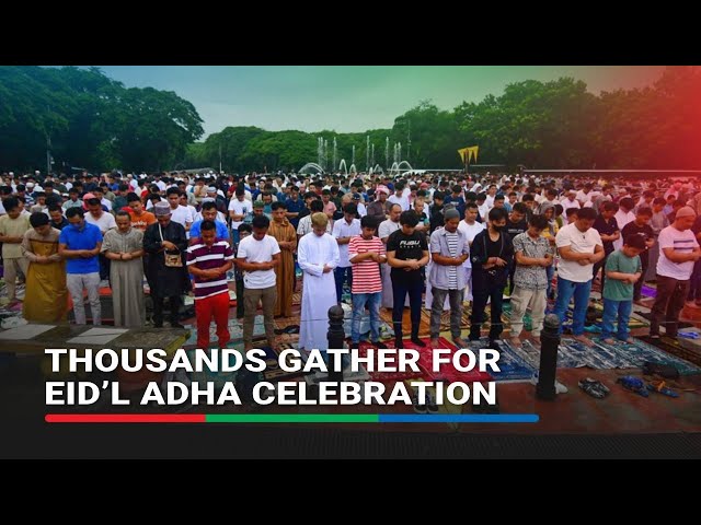 ⁣Thousands gather for Eid’l Adha celebration