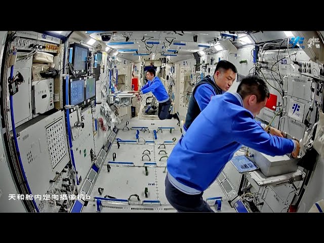 ⁣Space Log: Shenzhou-18 crew conducts various experiments at China Space Station