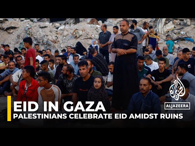 Palestinians try to hold on to Eid happiness amid devastation in Gaza