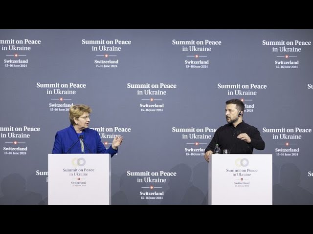 ⁣Seguridad nuclear y alimentaria en el segundo día de la Cumbre de Paz en Ucrania celebrada en Suiza