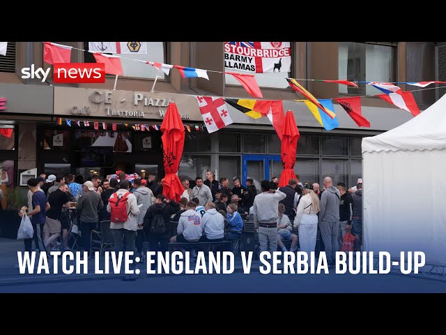 ⁣Watch live: Build up to England's opening Euro 2024 game against Serbia