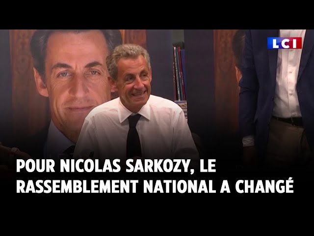 ⁣Pour Nicolas Sarkozy, le Rassemblement national a changé