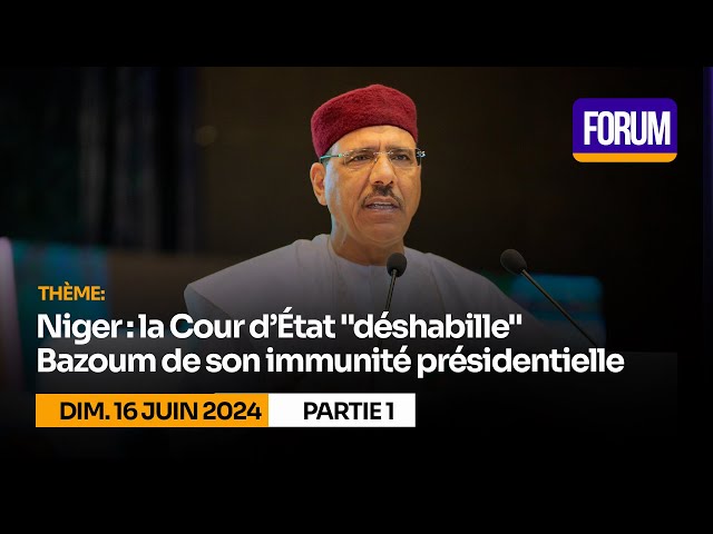⁣Niger : la cour d'état " déshabille" Bazoum de son immunité présidentielle (partie1)