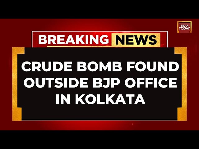 ⁣West-Bengal News: Crude Bomb Found Outside BJP Office In Kolkata | Cops & Bomb Squad Present At 