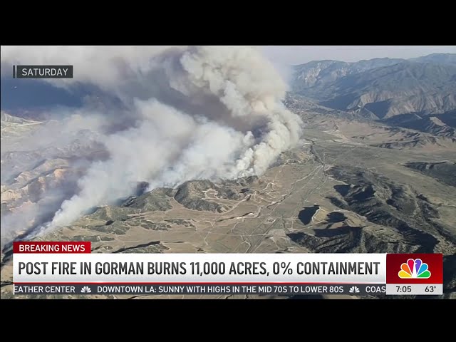 ⁣Post Fire in Gorman urns 11,000 acres