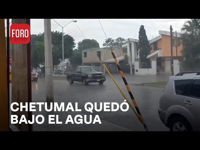 ⁣Sistema de baja presión dejan inundaciones en Chetumal, Quintana Roo - Las Noticias