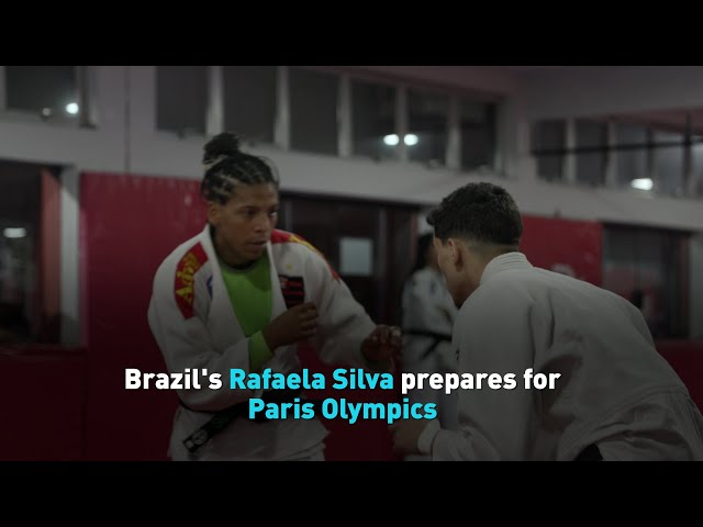 ⁣Brazil’s Rafaela Silva prepares for Paris Olympics