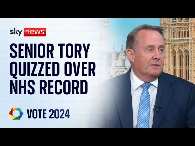 ⁣Former defence secretary Liam Fox faces questions over Tory's NHS record