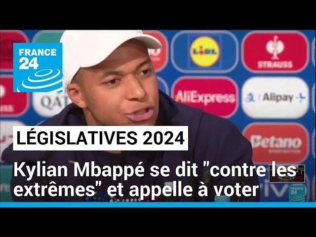 ⁣Législatives 2024 : Kylian Mbappé se dit "contre les extrêmes" et appelle à voter • FRANCE