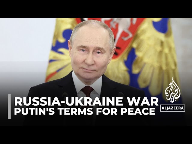 ⁣Putin's terms for peace: Russian president says Kyiv must withdraw troops