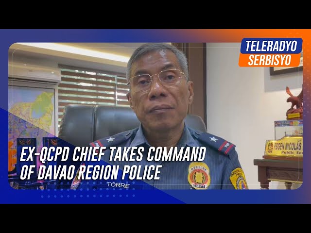 ⁣Ex-QCPD chief takes command of Davao Region police