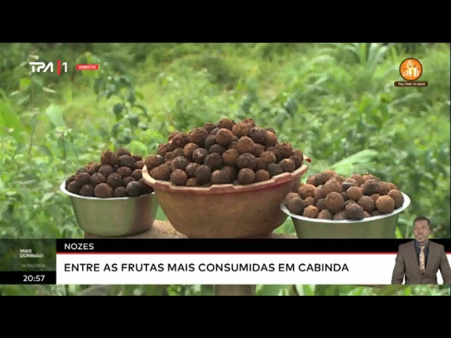 ⁣Nozes - Entre as frutas mais consumidas em Cabinda
