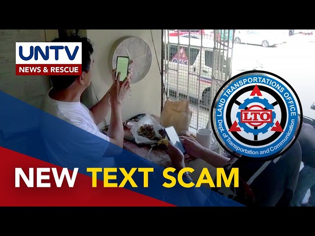 ⁣LTO, binalaan ang mga motorista ukol sa new text scam na kumakalat ngayon