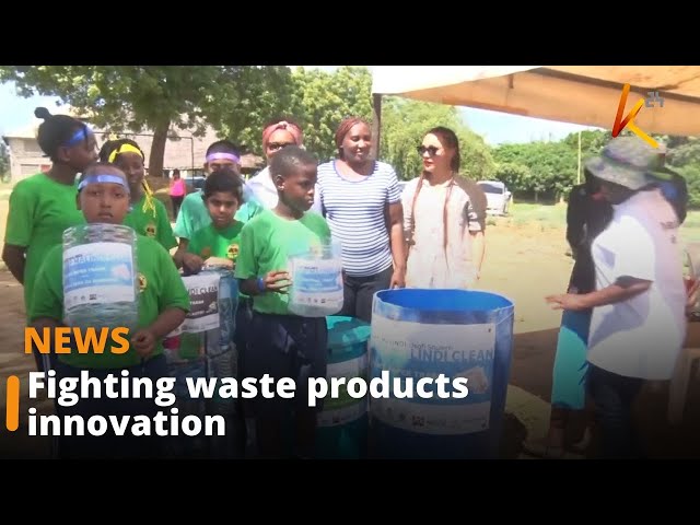 ⁣Pupils initiate a program to segregate waste products using bins made from used plastic bottles