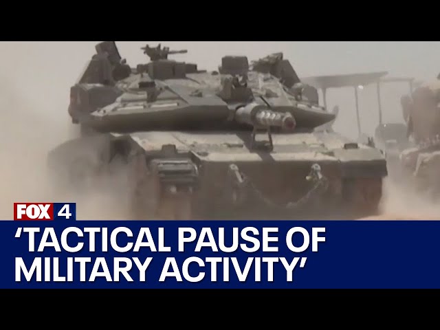 ⁣Israel-Hamas War: Pause in military activity