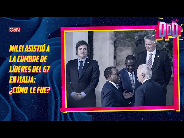 ⁣El EQUIPO de DURO DE DOMAR analizó el VIAJE de MILEI al G7