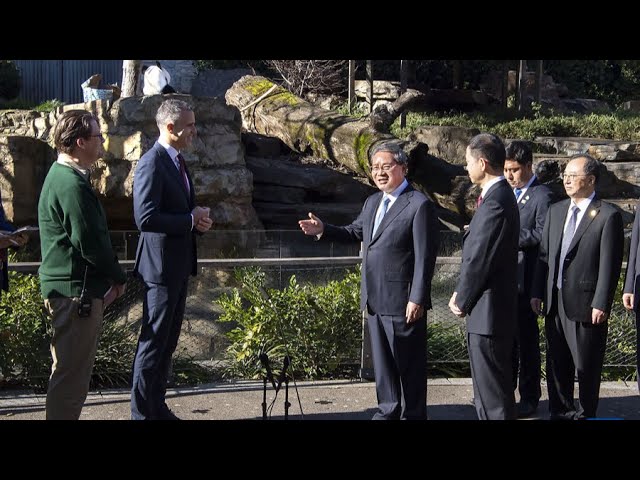 ⁣Li Qiang visite le zoo d'Adélaïde lors de sa visite officielle en Australie