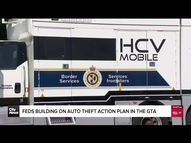 ⁣CBSA mobile x-ray scanner deployed in GTA to help address auto thefts
