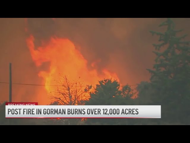 ⁣Post Fire in Gorman burns more than 12,000 acres