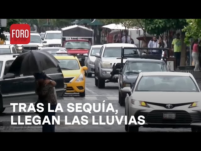 ⁣Primera lluvia en ocho meses en Colima - Las Noticias