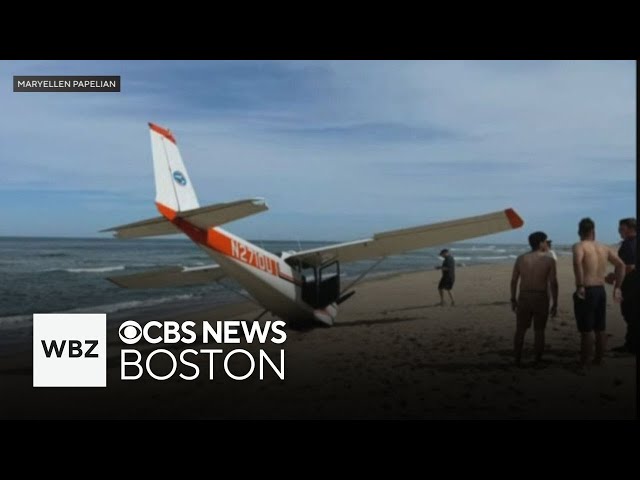 ⁣Small plane makes emergency landing on Cape Cod beach