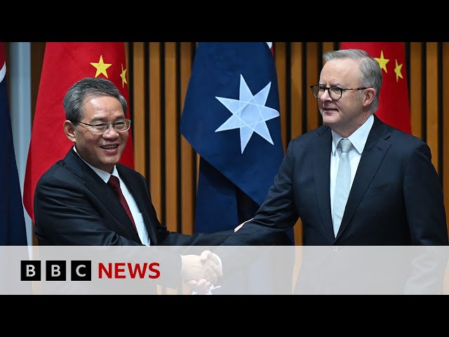 ⁣China's Premier Li Qiang visits Australia’s PM Anthony Albanese | BBC News