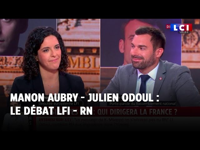 ⁣Manon Aubry - Julien Odoul : le débat LFI - RN