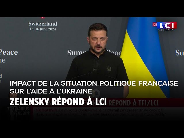 ⁣Impact de la situation politique française sur l’aide à l’Ukraine : Zelensky répond à LCI