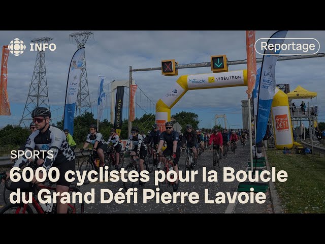 ⁣6000 cyclistes prennent part à la Boucle du Grand défi Pierre Lavoie