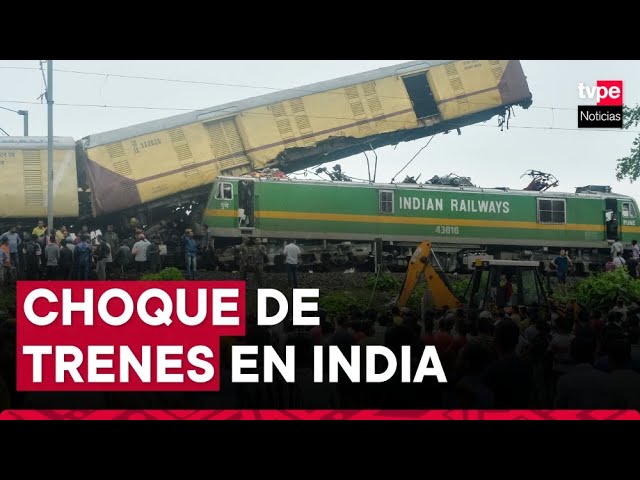 ⁣India: al menos ocho muertos y varios heridos dejó un choque de trenes