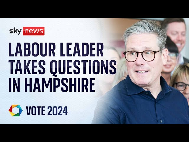 ⁣Labour leader Sir Keir Starmer and Rachel Reeves take questions live in Hampshire