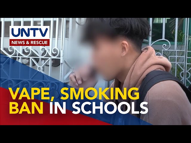 ⁣DepEd to intensify campaign vs. vaping, smoking in schools