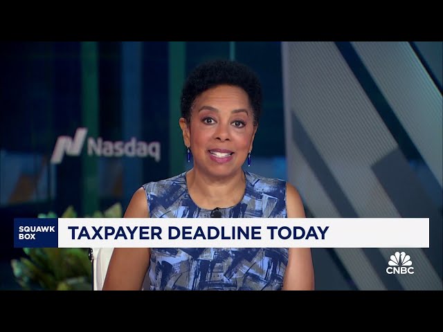 ⁣Taxpayer deadline today: Here's what to know