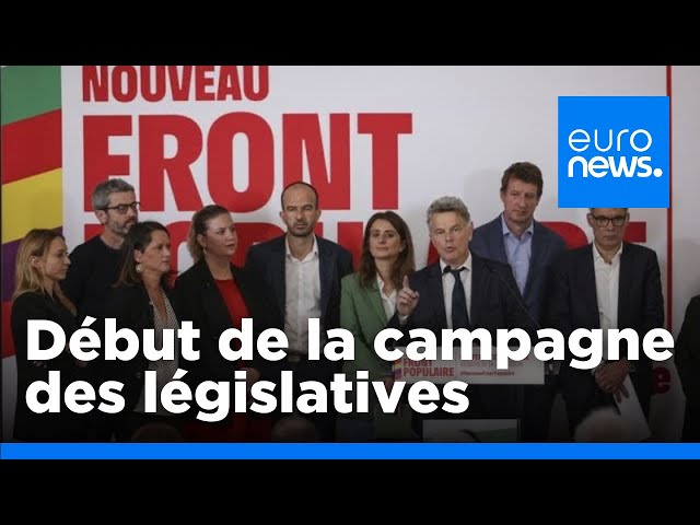 ⁣Lancement officiel de la campagne des législatives en France | euronews 