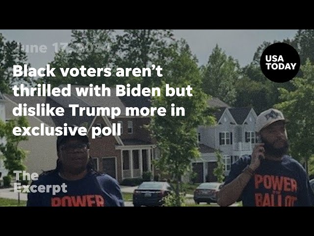 ⁣Black voters aren't thrilled with Biden but dislike Trump more in exclusive poll | The Excerpt