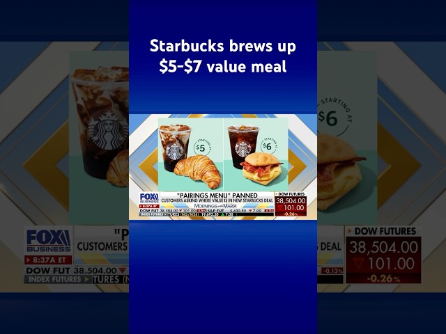 ⁣‘How is this a meal?’ Americans hit back at Starbucks’ value menu #shorts