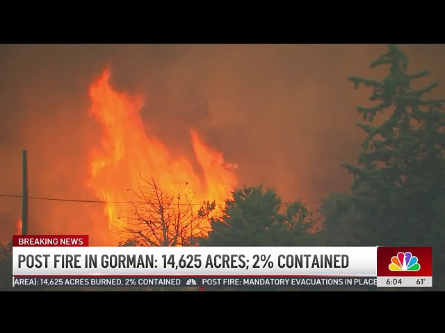 ⁣Post Fire grows to 14, 625 acres near Gorman