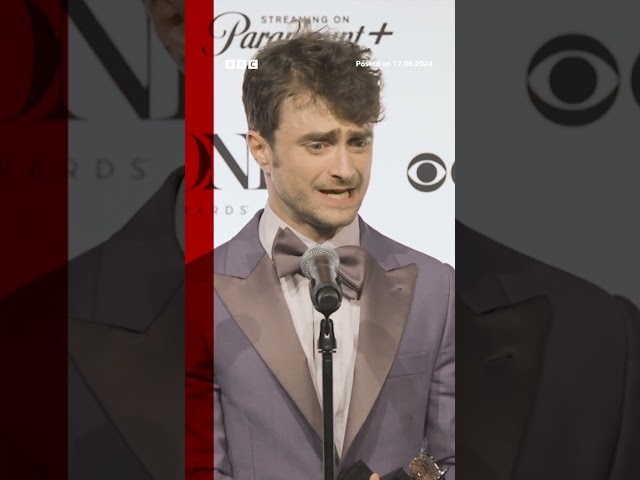 ⁣Harry Potter star Daniel Radcliffe has won his first Tony award. #HarryPotter #TonyAward #BBCNews