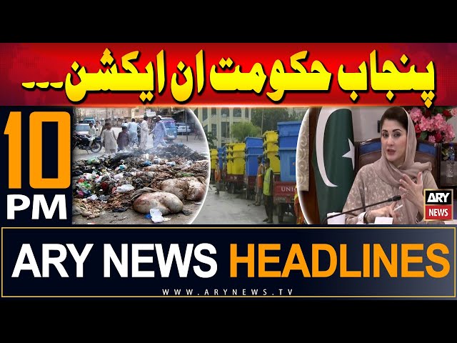 ⁣ARY News 10 PM Headlines | 17th June 2024 | CM Punjab in Action
