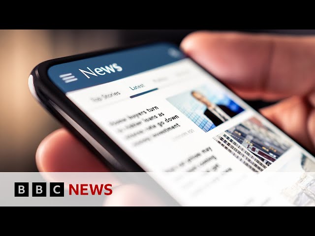 ⁣More people turning away from news, report says | BBC News