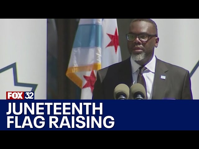 ⁣Chicago hosts Juneteenth Flag Raising Ceremony at Daley Plaza