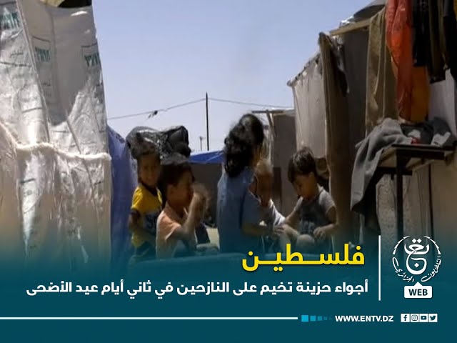 ⁣فلسطين  - أجواء  حزينة تخيم على النازحين في ثاني أيام عيد الأضحى