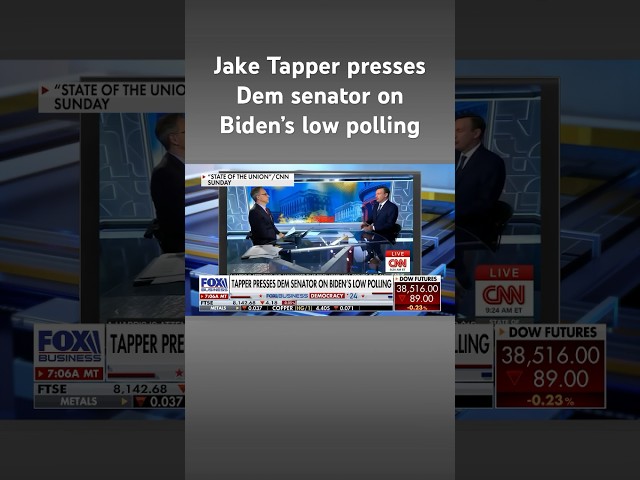 ⁣CNN host presses Dem senator on Biden being ‘a drag on the ticket’ #shorts