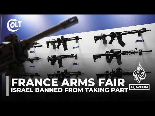 ⁣France bans Israeli companies from weapons exhibition