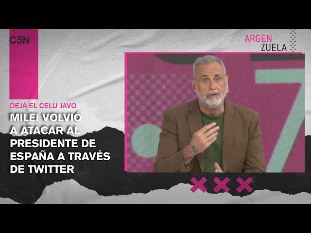 ⁣En un mismo tuit JAVIER MILEI atacó al presidente español PEDRO SÁNCHEZ y a periodistas argentinos